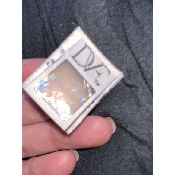 Diane Von Furstenberg Dress Size 2 Gold Metallic Lace Lined Long Sleeve Cocktail - Picture 13 of 15